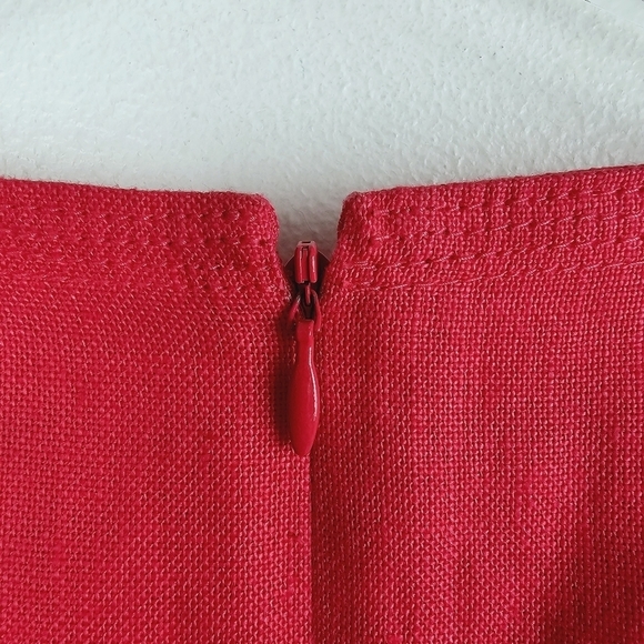 Talbots Petites Pink Irish Linen Sleeveless Dress, size 2 - Picture 9 of 12